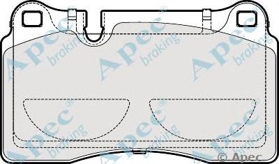 APEC BRAKING pad1891 -  Комплект тормозных колодок, дисковый тормоз